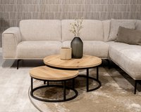 Moderne bank Storm in materiaal renegade - natural 01.