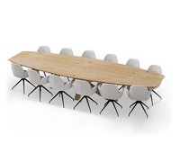 Vergadertafel_HalfOvaal_XX11x11 Oak_Stoelen