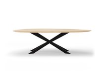 Eikenhout_HalveCirkel_Ovale O-Poot_Side