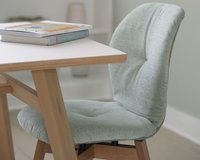 Materiaal: zanzibar - platine (in) otello - mint (out)