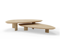 Kiezelvormige_eikenhout salontafel Liv jr_set