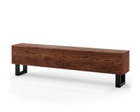 Tv-meubel_Notenhouten_Grasse_U-Poot_Groeven