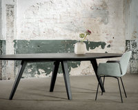 Ovale eettafel eikenhout met onderstel Eminent | Table du Sud