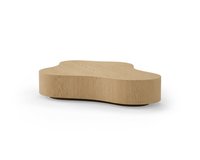 Een render van onze Nuvola salontafel in Eikenhout