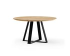 Ronde eettafel eikenhout met onderstel Pizou 16 graden | Table du Sud