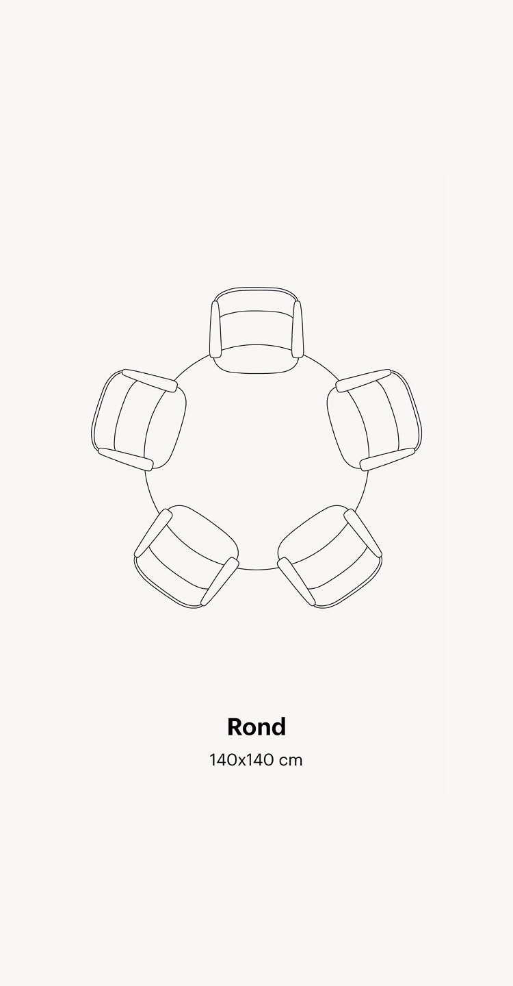 aantal-stoelen-ronde-tafel Aantal stoelen aan ronde tafel | Table du Sud