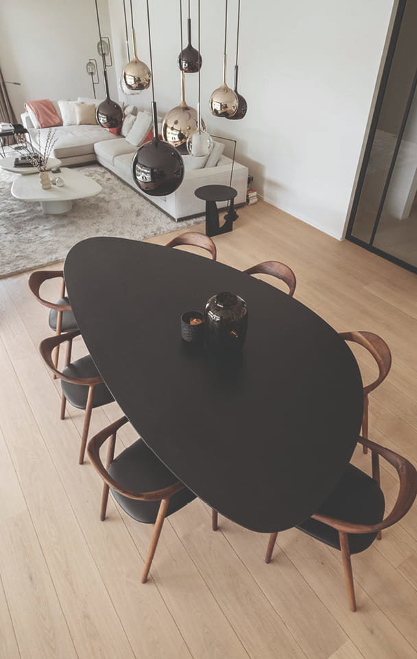 perfecte-maat-kiezelvormige-eettafel Perfecte maat van mijn kiezelvormige eettafel | Table du Sud