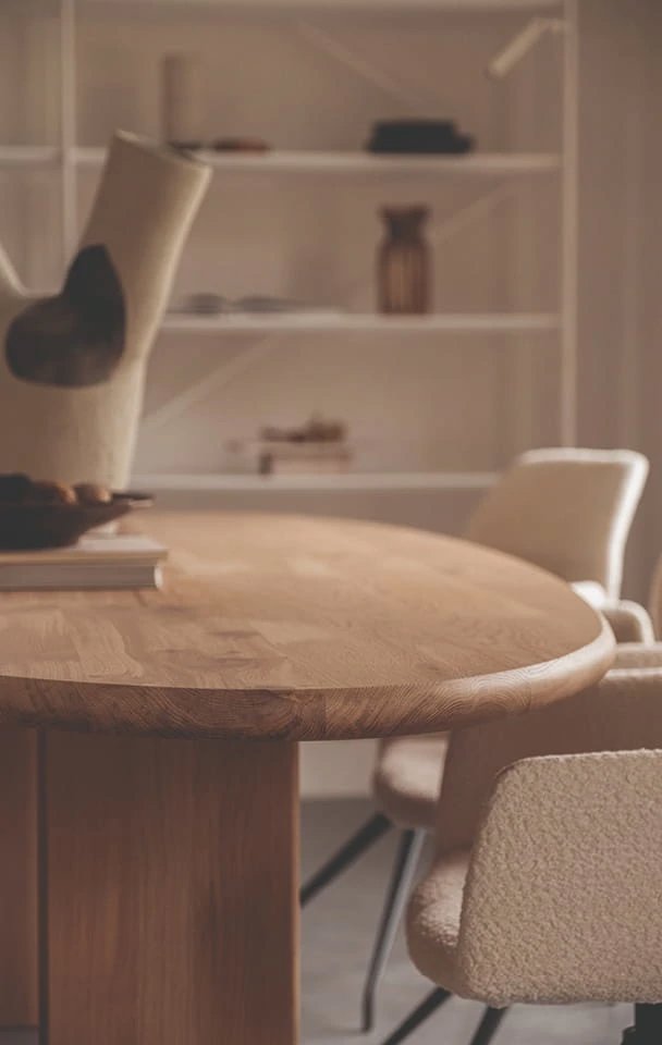 perfecte-maat-kiezelvormige-eettafel Perfecte maat van mijn kiezelvormige eettafel | Table du Sud