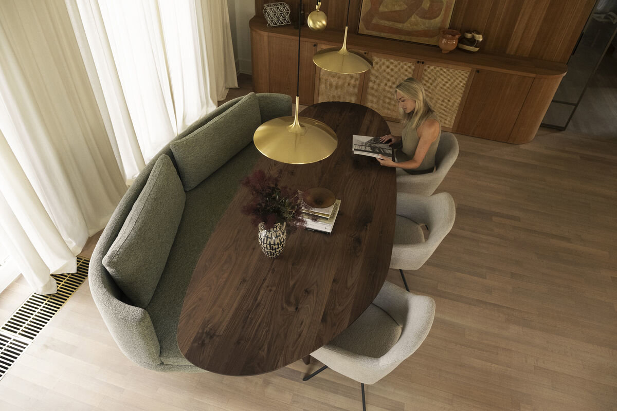 Eethoek in de mini maximalisme stijl