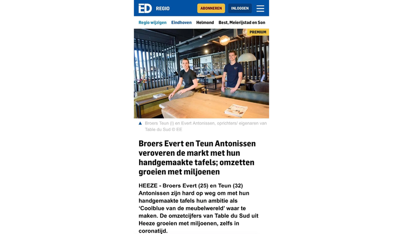 Eindhovens-dagblad-table-du-sud
