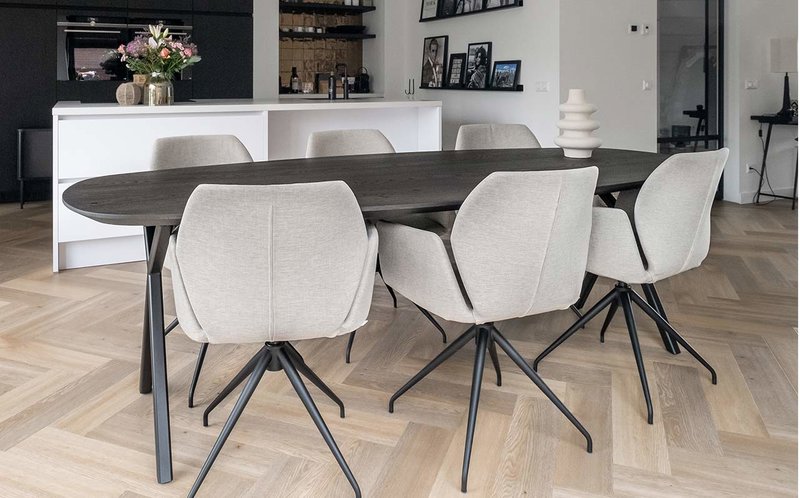 Deens-ovale-eettafel-6-personen Deens ovale eettafel 6 personen | Table du Sud