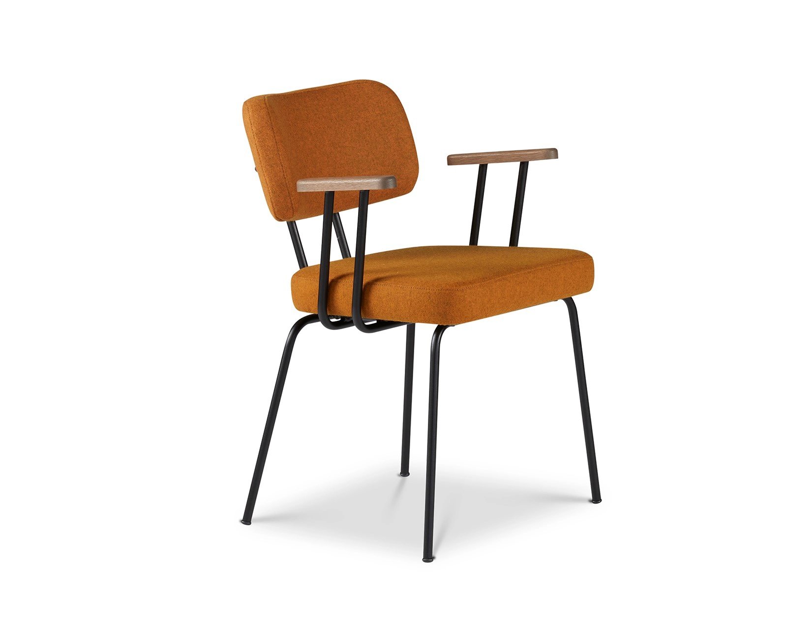 Ted-New-Wool-Marroc,-arm-tabacco,-frame-zwart