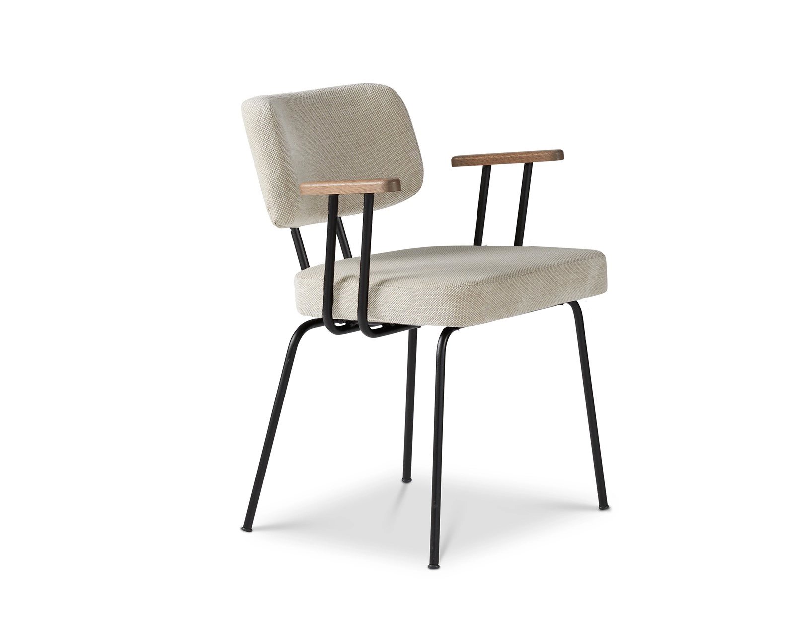 Ted-Portofino-Natural,-arm-tabacco,-frame-zwart-Dyyk