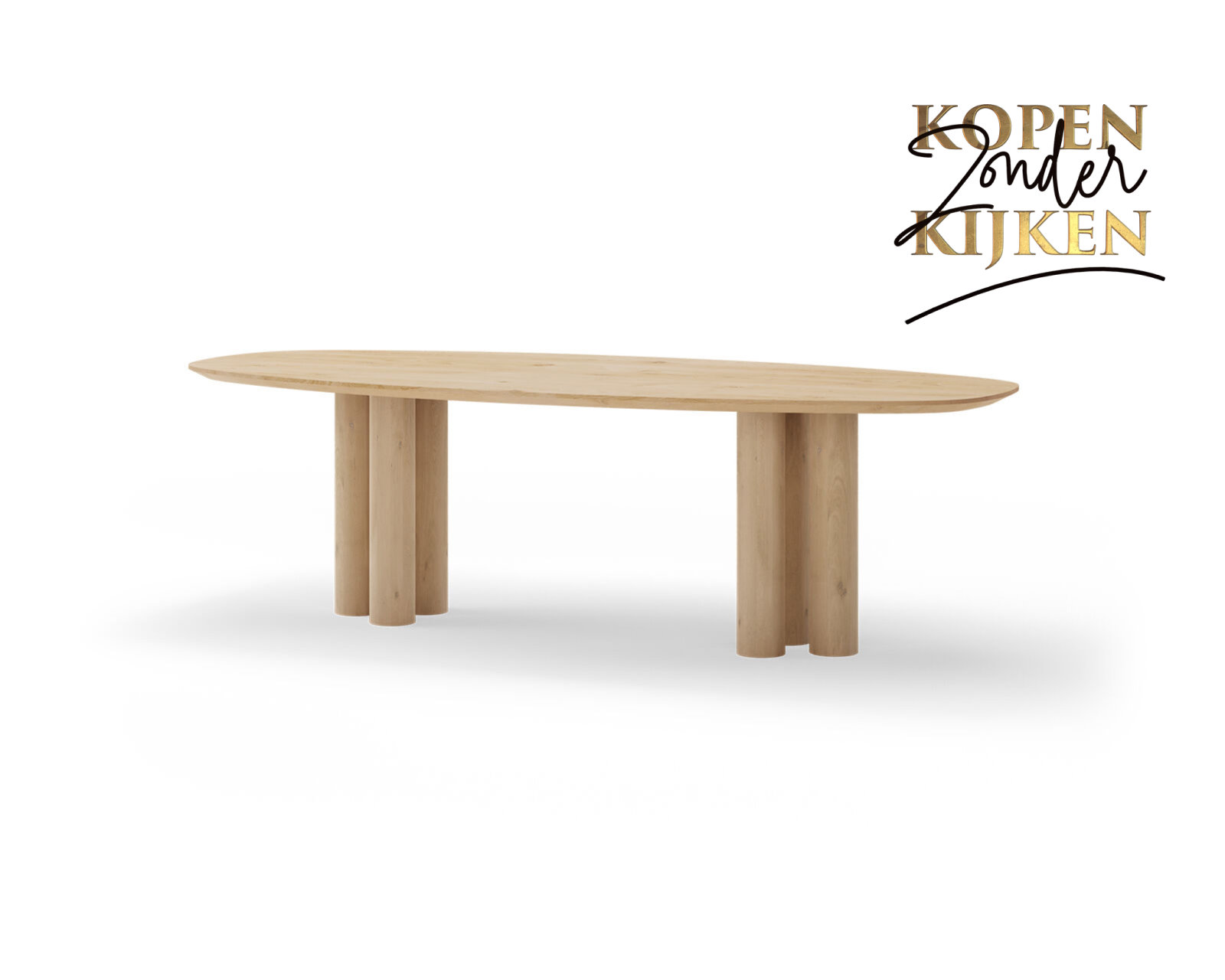 Deens ovale eikenhouten eettafel Filippa