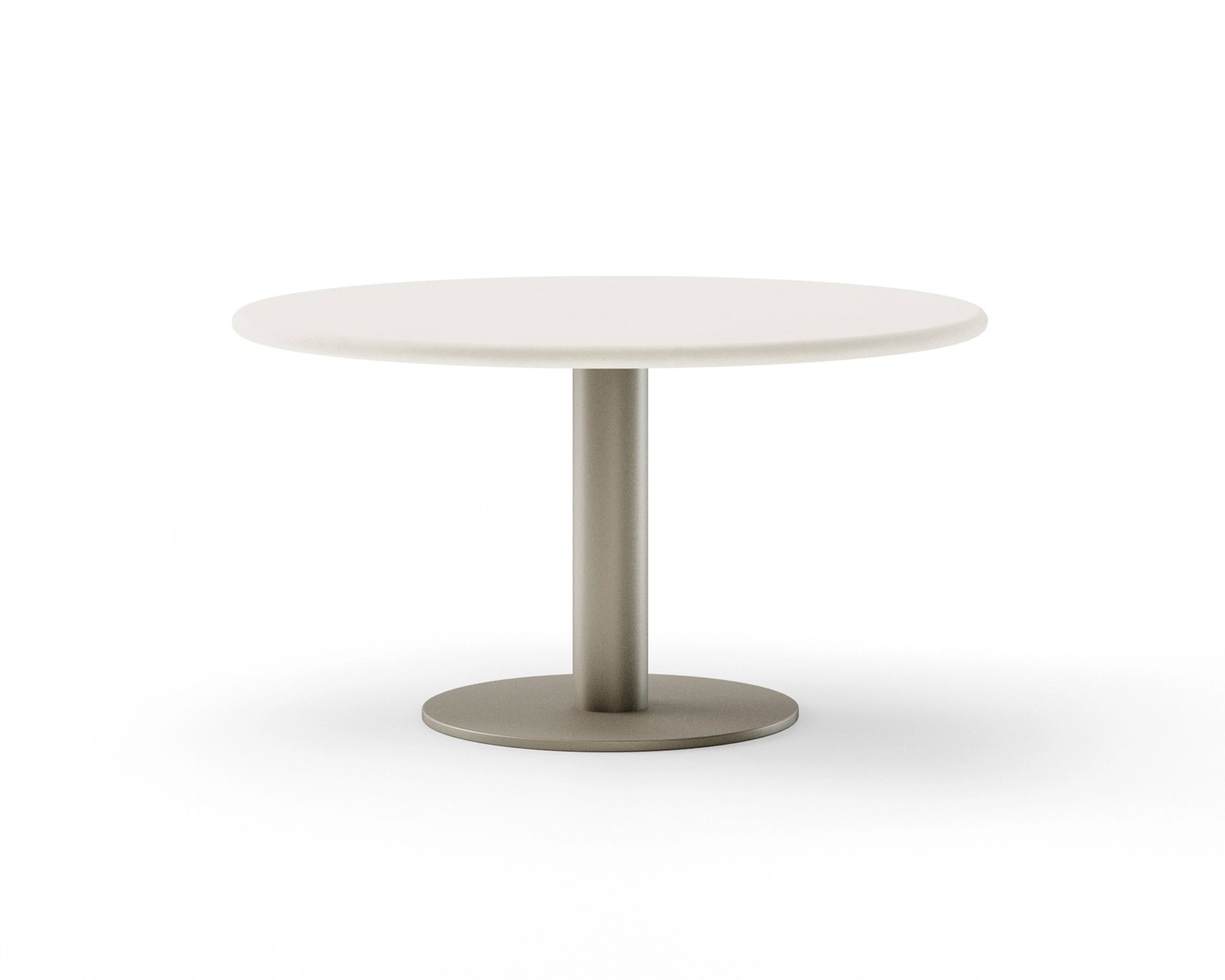 Ronde eettafel beton met onderstel ronde O-poot | Table du Sud