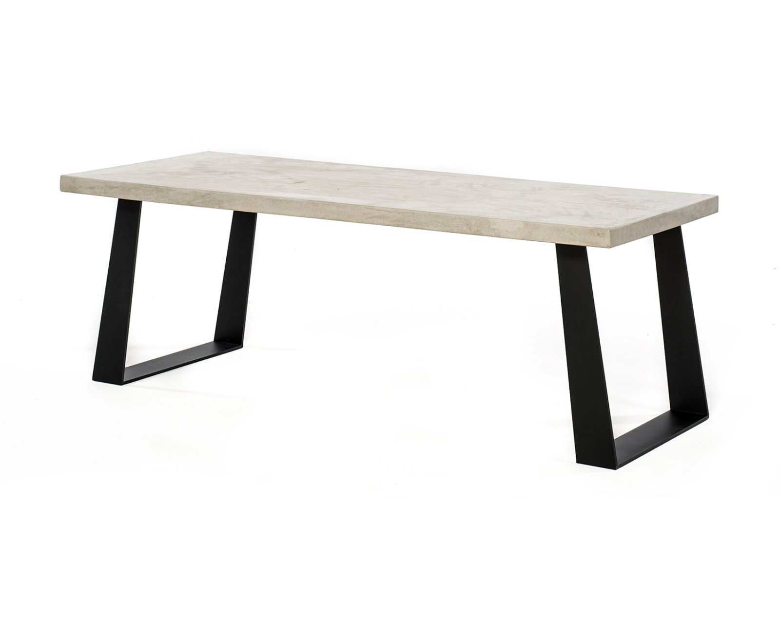 Rectangular concrete Dining table 8 degrees