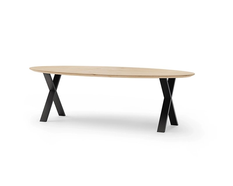 corruptie vlees test Oval oak dining table Mads | Table du Sud