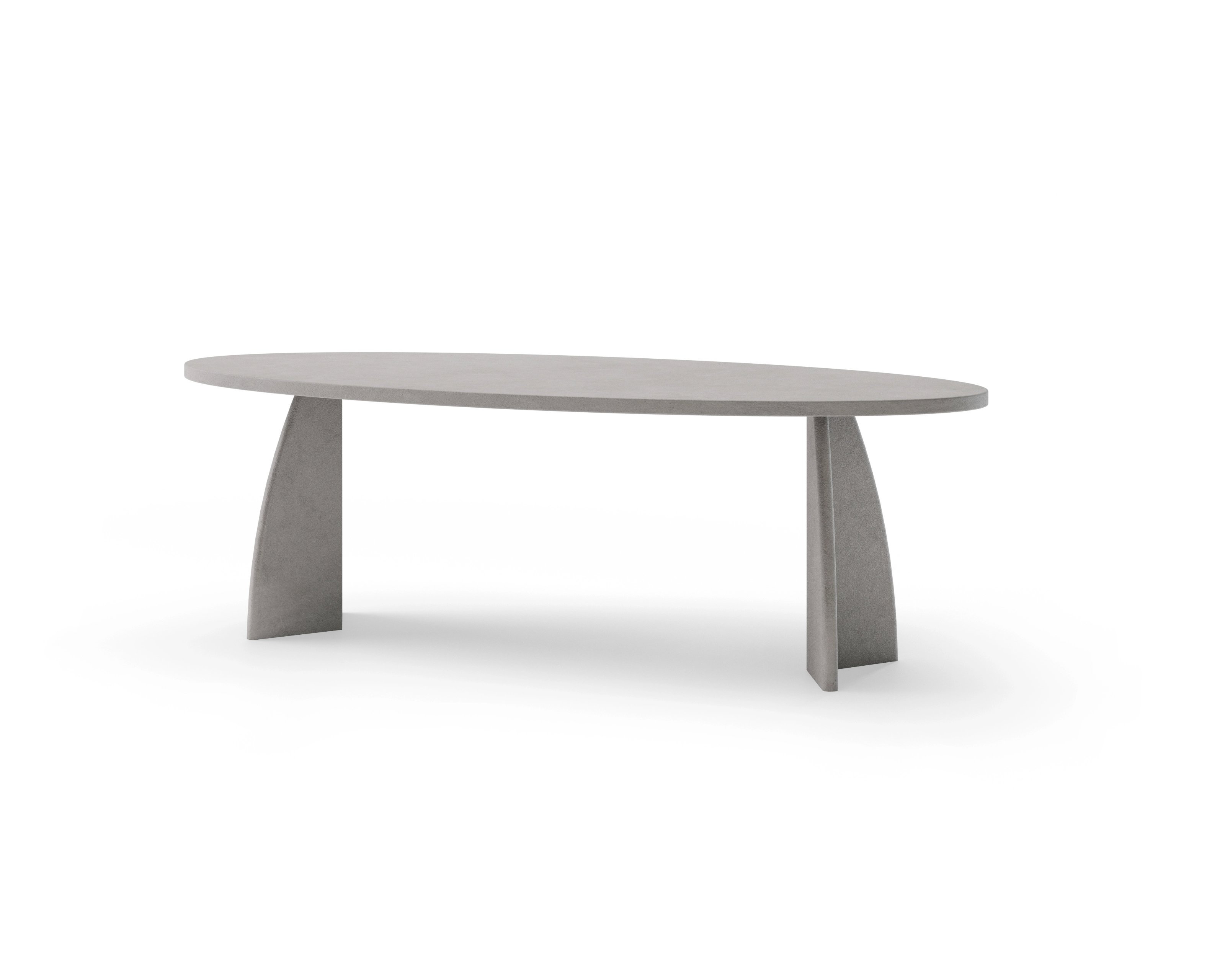 Oval concrete dining table Conair