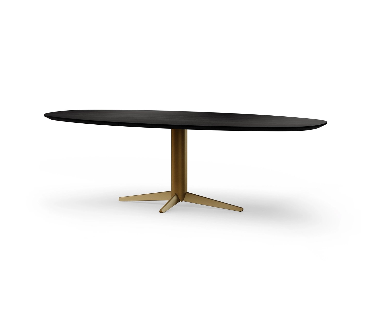 Oval Oak Dining Table Ludovic Gold Table Du Sud