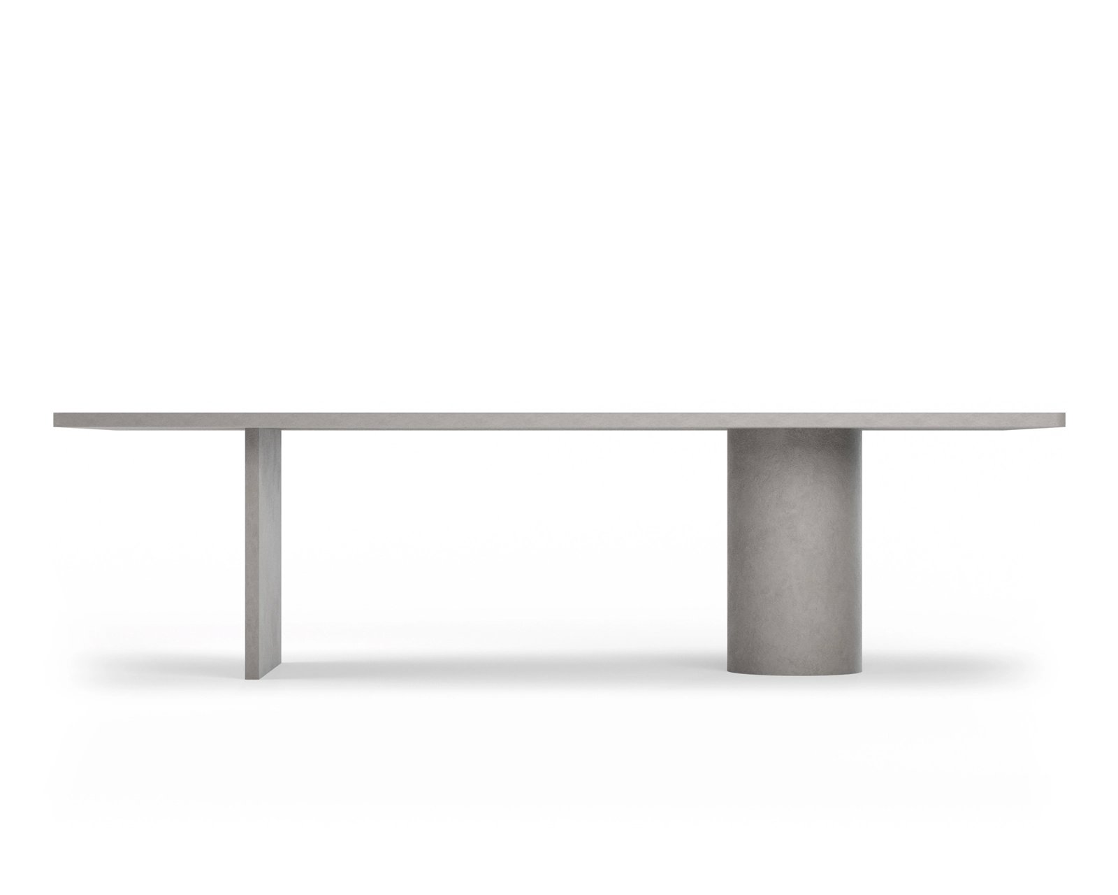 Rectangular concrete dining table Cabo