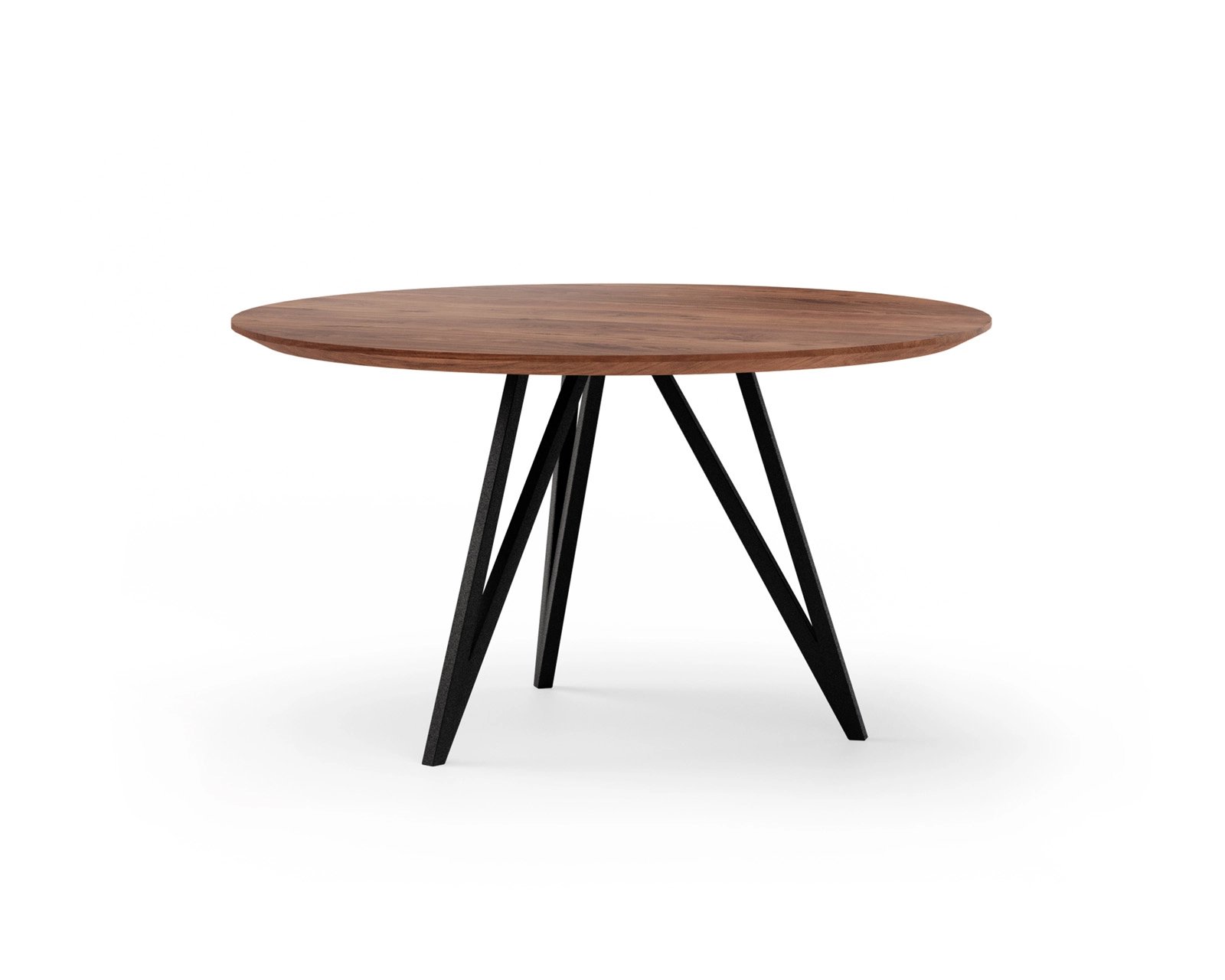 Ronde eettafel notenhout met onderstel Chaneau | Table du Sud