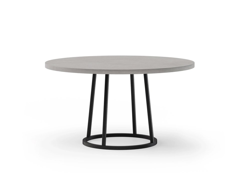 Ronde eettafel beton met onderstel Faye | Table du Sud