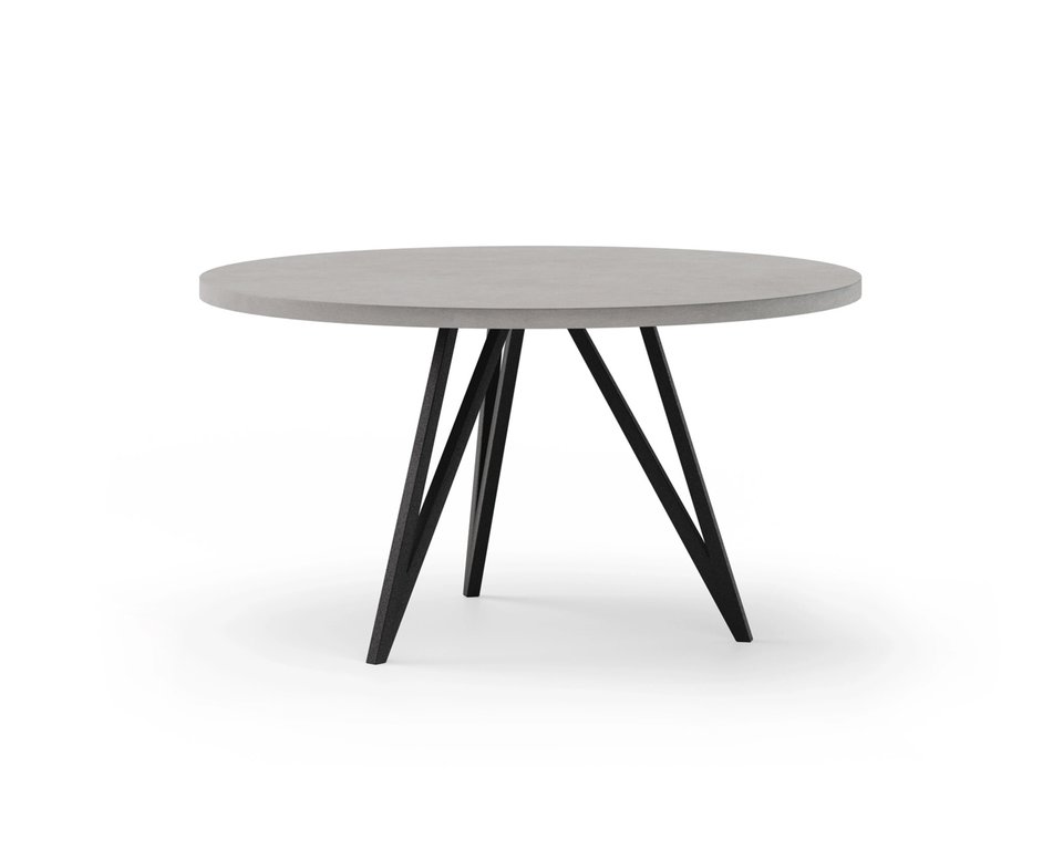 Ronde eettafel beton met onderstel Chaneau | Table du Sud