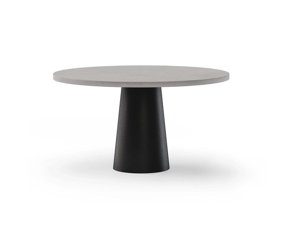 Ronde eettafel beton met onderstel Qone | Table du Sud