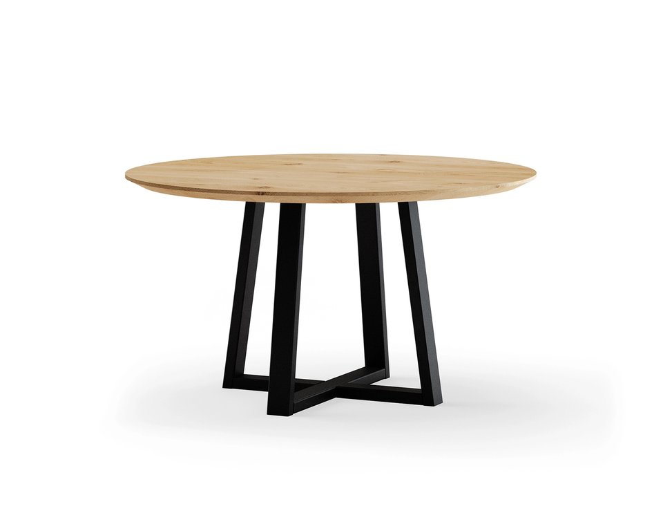 Ronde eettafel eikenhout met onderstel Philou | Table du Sud