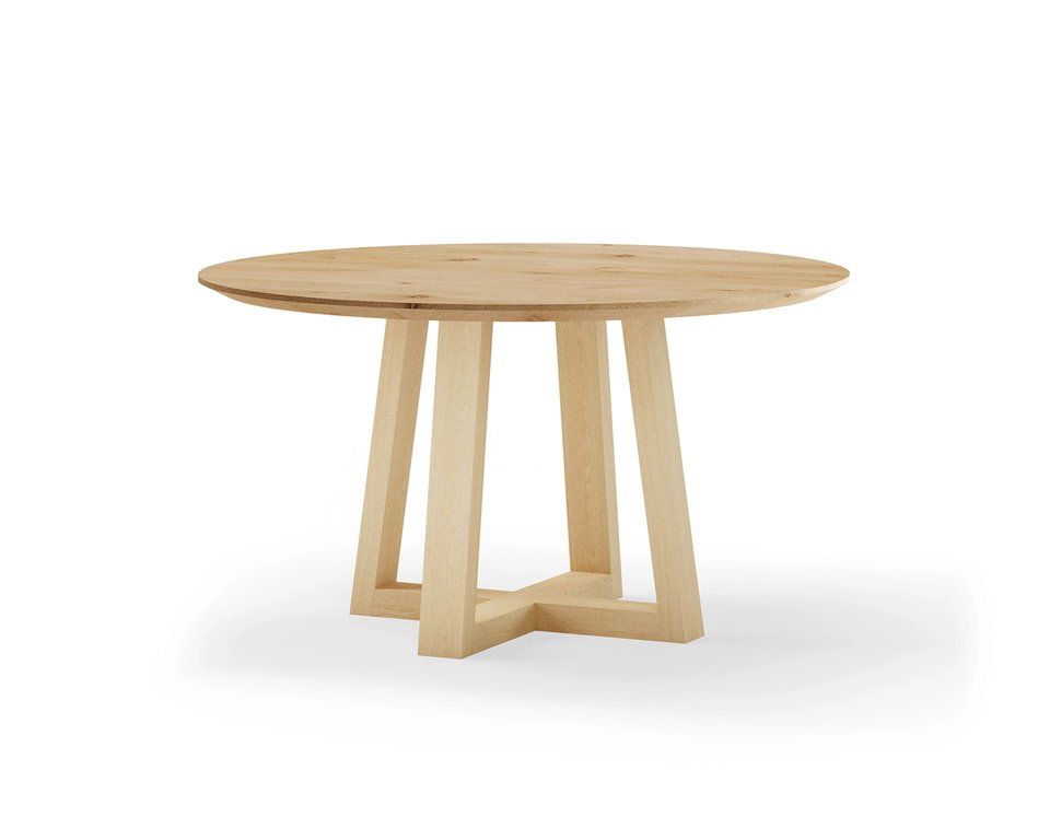 Ronde eettafel eikenhout met onderstel Philou oak | Table du Sud