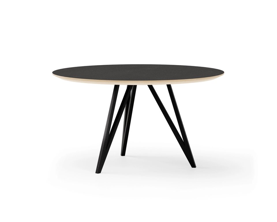 Ronde eettafel fenix berken met onderstel Chaneau | Table du Sud