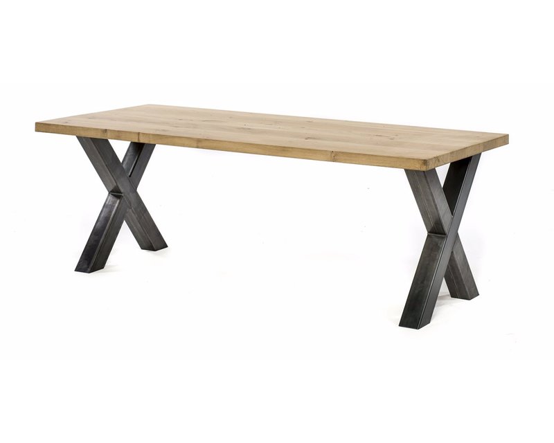 Oak dining table Montpellier U-frame 10x10