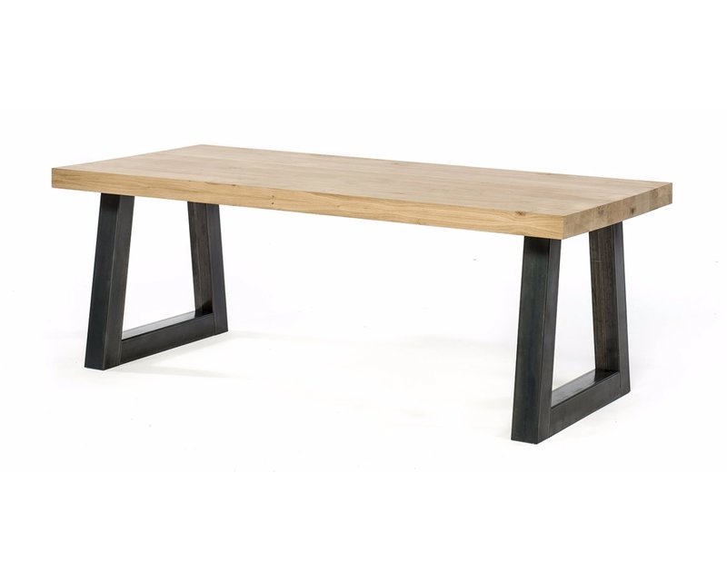 Oak dining table Nice Trapeze 10x10