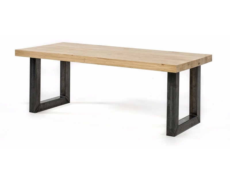 Oak dining table Nice U-frame 10x10
