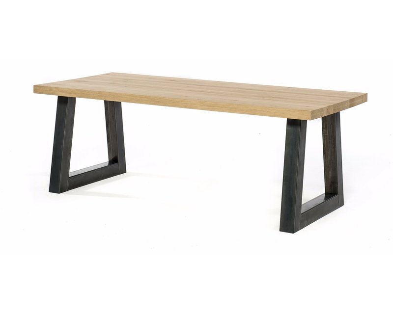 Oak dining table Orléans Trapeze 10x10