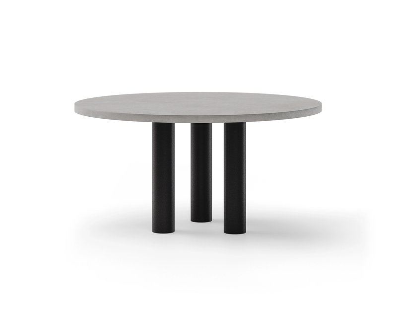 Round concrete dining table Ozu