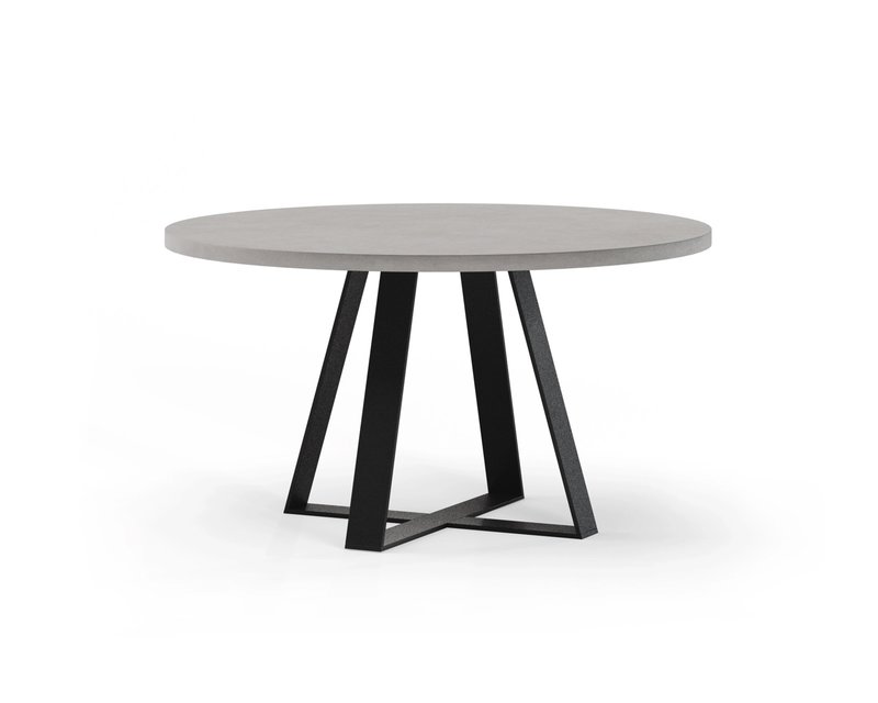 Round concrete dining table Pizou 16 degrees
