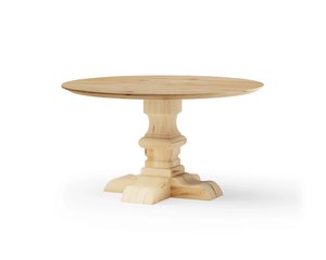 Ronde eettafel eikenhout met onderstel Hermes | Table du Sud