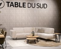 Moderne bank Storm in materiaal renegade - natural 01.