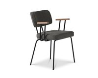 Ted-New-Wool-Antracite,-arm-tabacco,-frame-zwart