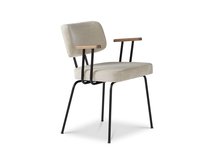 Ted-Portofino-Natural,-arm-tabacco,-frame-zwart-Dyyk