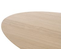 Oval oak dining table basic Gap