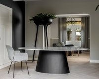 Ovale marmeren eettafel Eqone