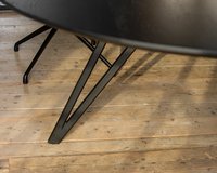 Round oak dining table Chaneau