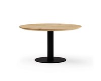 Ronde Eettafel eikenhout met onderstel O-Poot | Table du Sud