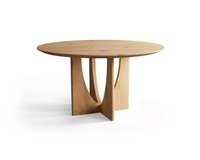 Round oak dining table Celso