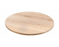 Ronde eettafel van eikenhout met een Savie onderstel tafelblad | Table du Sud