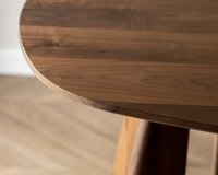 Ronde eettafel notenhout tafelblad | Table du Sud