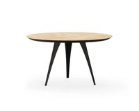 Ronde eettafel visgraat elegance met onderstel Vazy | Table du Sud