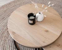 Round oak coffee table Rondeaux